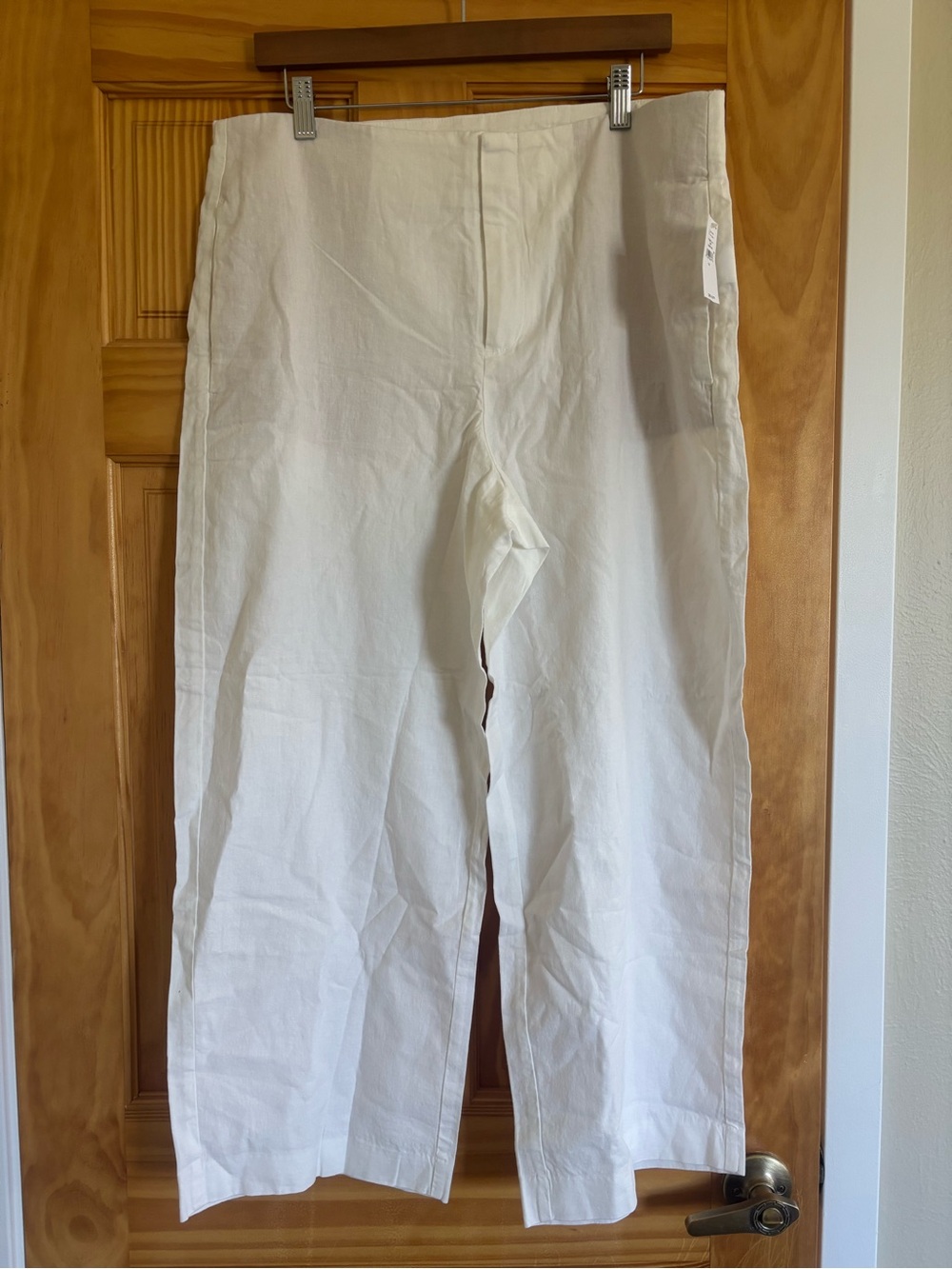 NWT GAP White Linen-Blend Wide Leg Pants